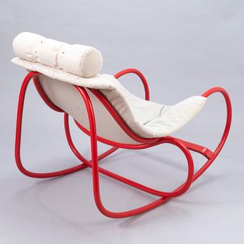 MICHAL RIABIČ, a 2010's 'Wave' rocking chair for Ton, Czech Republic.