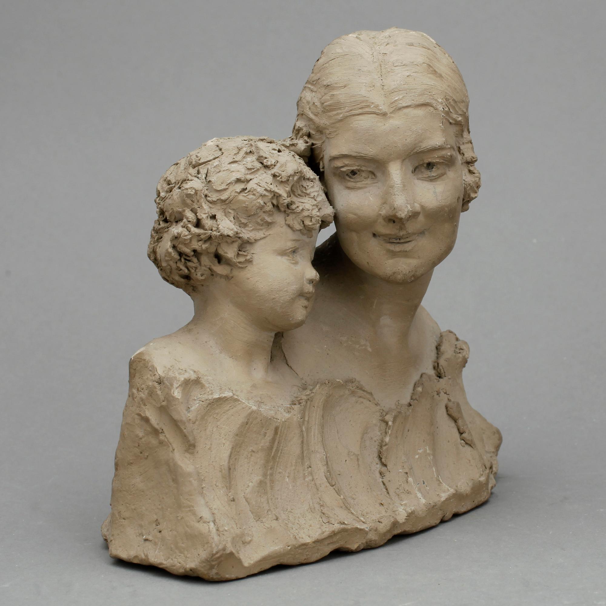ALLESANDRO MORETTI, skulptur, lergods, signerad och daterad 1932.