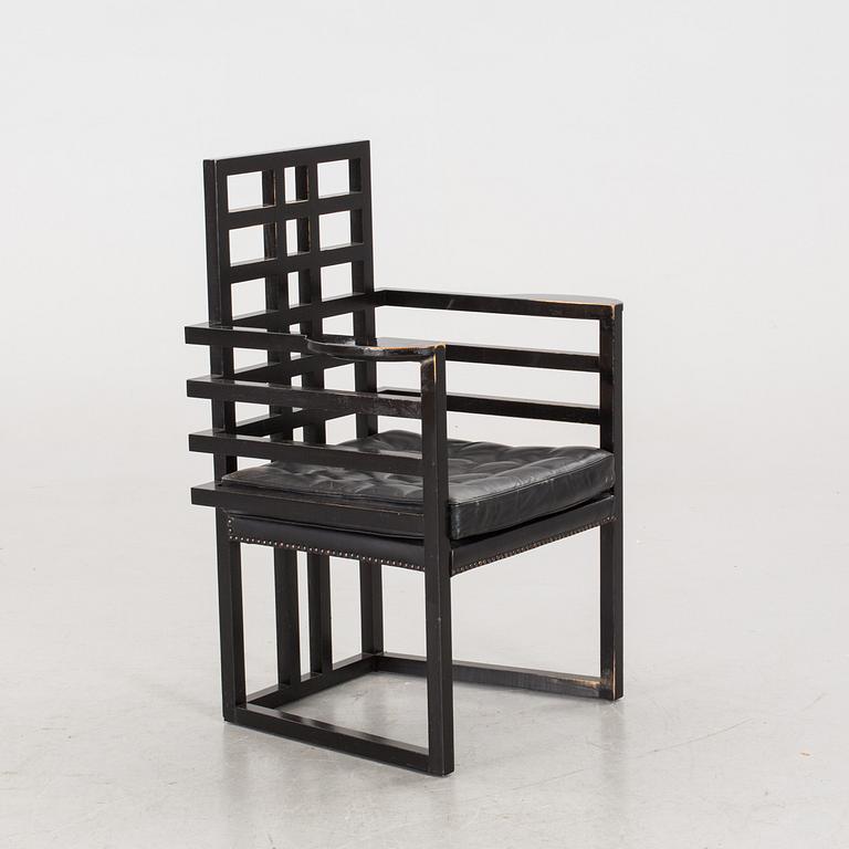 A JOSEF HOFFMAN "ARMLÖFFEL" ARMCHAIR FOR WITTMAN, later part of 20th century.