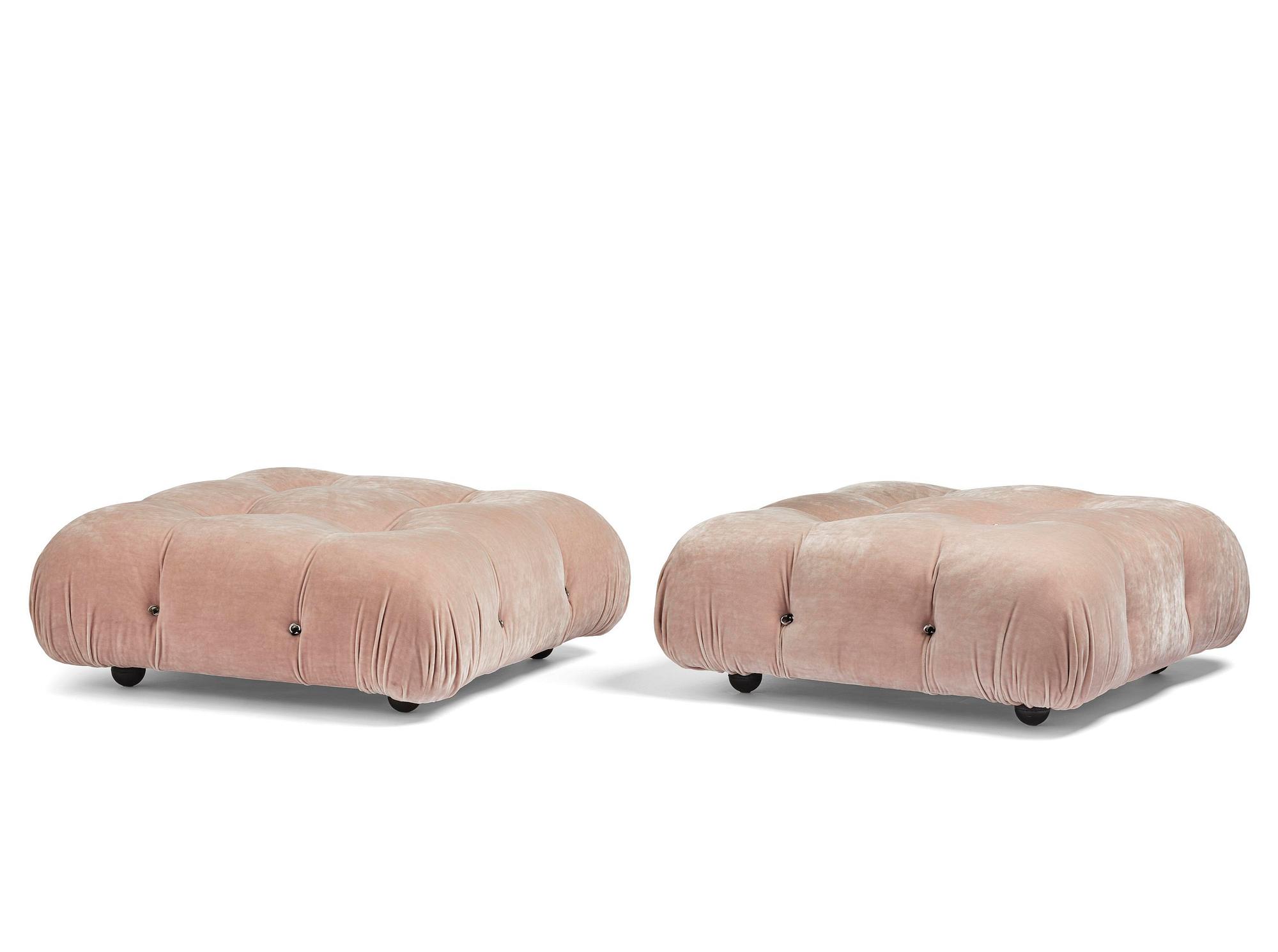 Mario Bellini, a pair of "Camaleonda" ottomans, B&B Italia, Italy, post 1970.