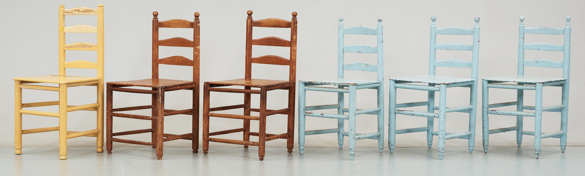 STOLAR, 6 st, 1700/1800-tal.