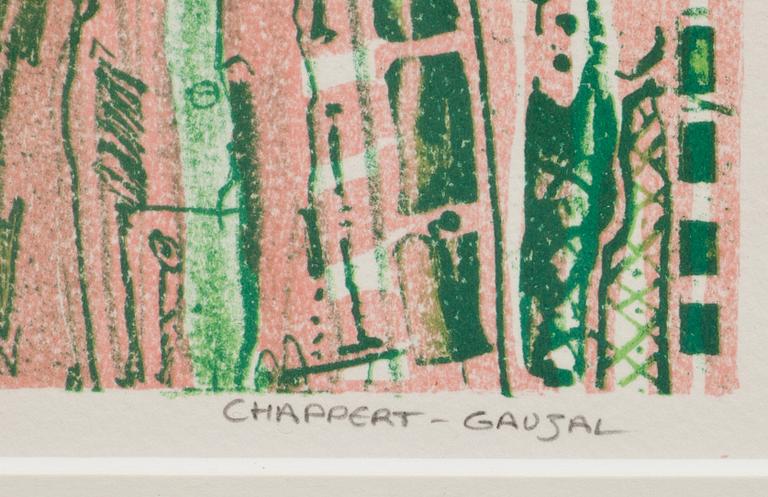PATRICK CHAPPERT-GAUJAL, färglitografi, signerad och numrerad 27/250.