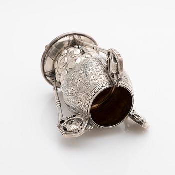 Vase, silver, Art Nouveau, C.G. Hallberg, Stockholm, 1912.