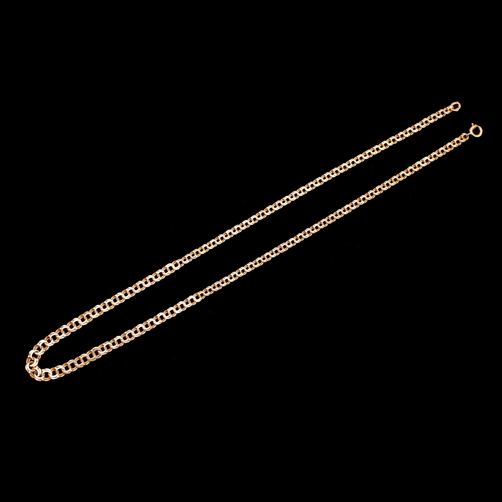 COLLIER, 18 k guld. Vikt ca 9 gram.