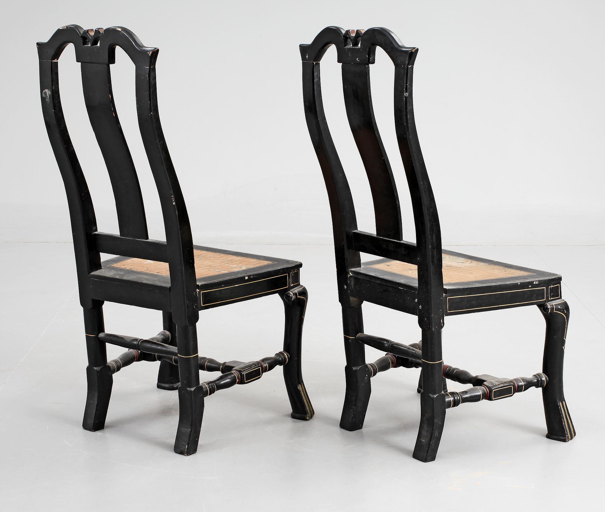 STOLAR, ett par, barock, 1700-tal.