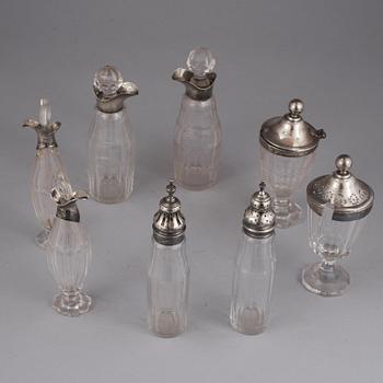 BORDSSURTOUT, silver, bl a Sheffield, England, 17/1800-tal.