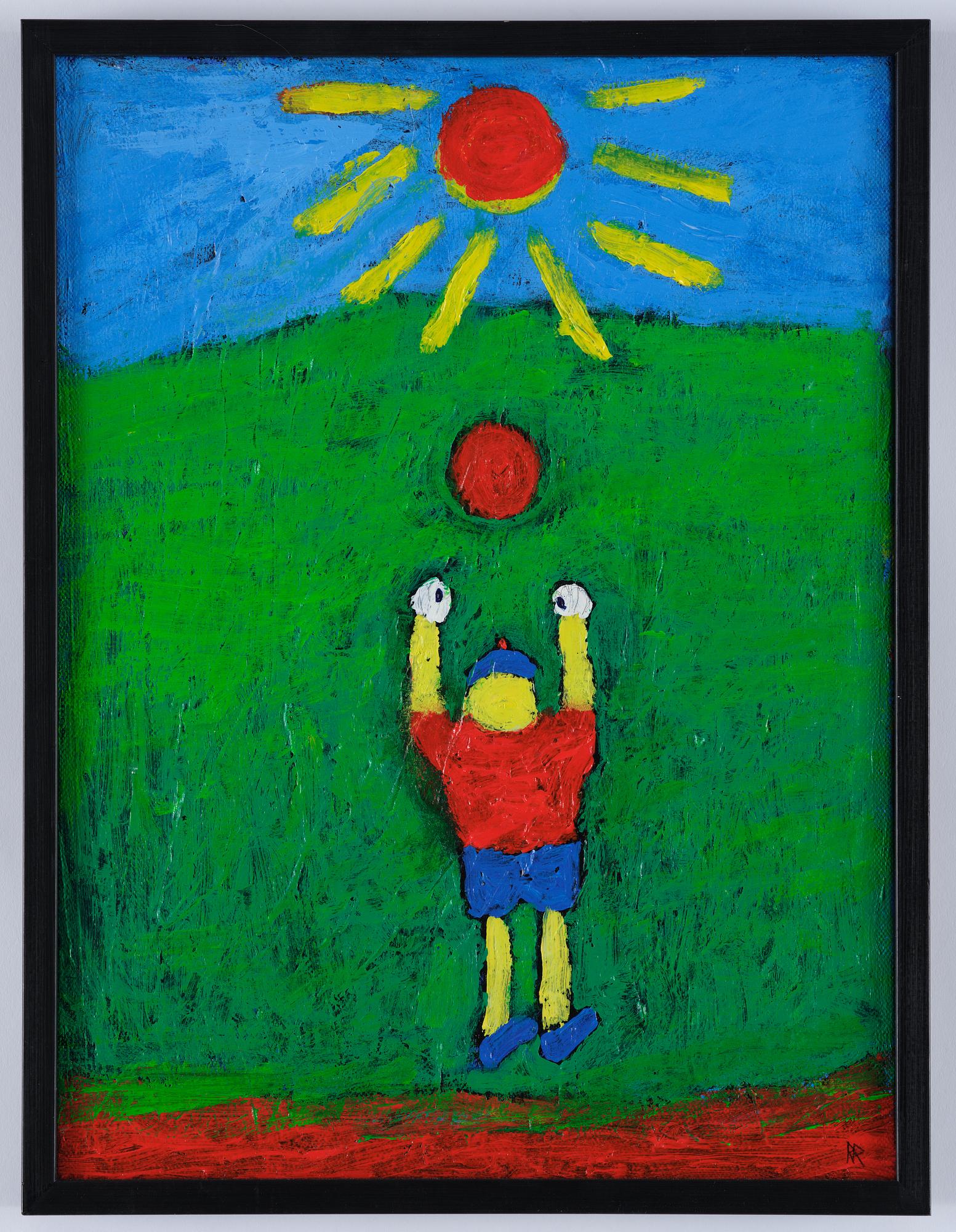 Roger Risberg, "Pojke med boll" samt Utan titel.