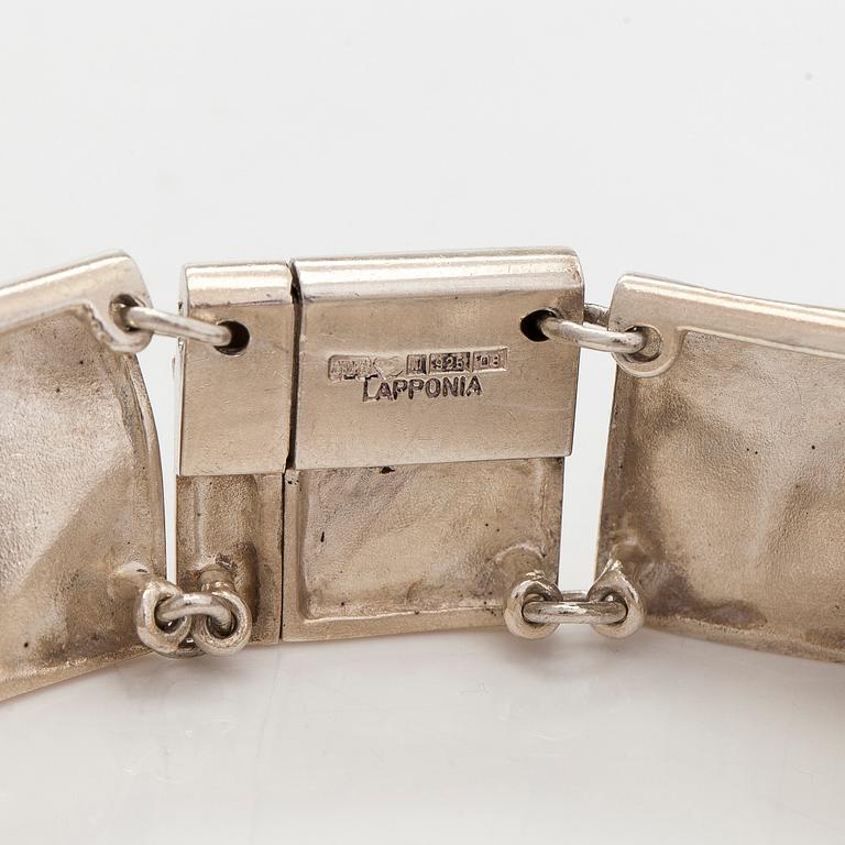 Björn Weckström, bracelet, converted from the necklace "Galactic Peaks", silver, Lapponia 1981.