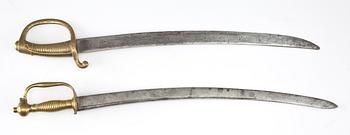 HUGGARE, 2 st, Sverige, 1800-tal.