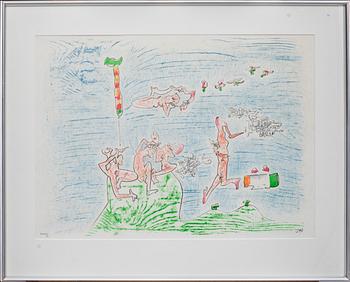 ROBERTO MATTA, färglitografi, signerat och numrerad XXXIX/C.