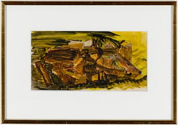 Staffan Hallström · STAFFAN HALLSTRÖM, gouache, monogramsignerad.