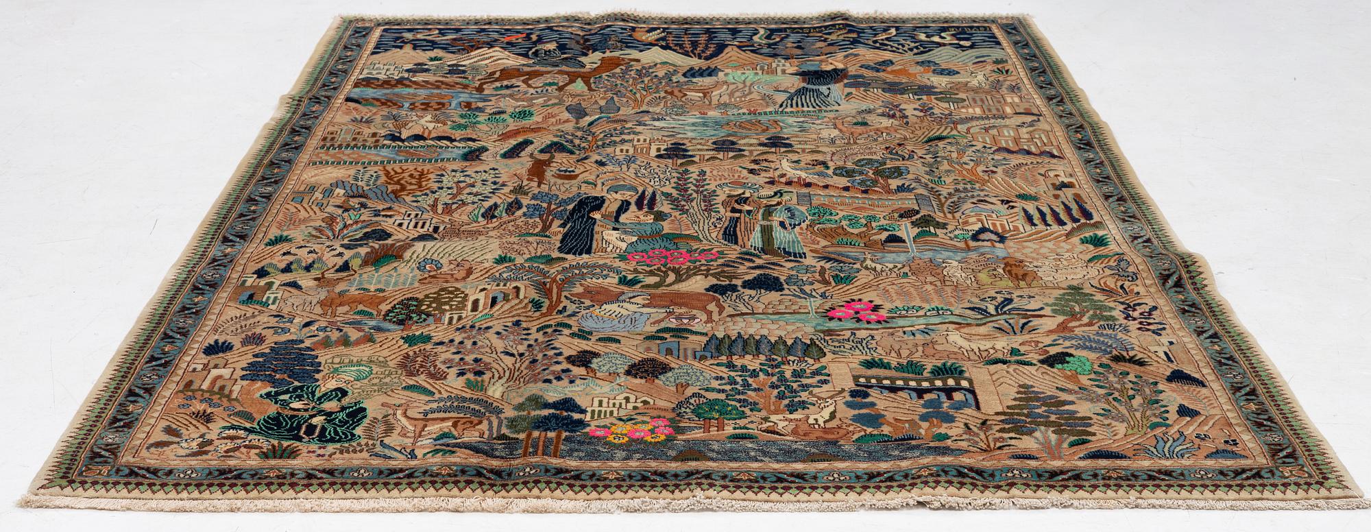 Carpet, Kashmar 285 x 195 cm.