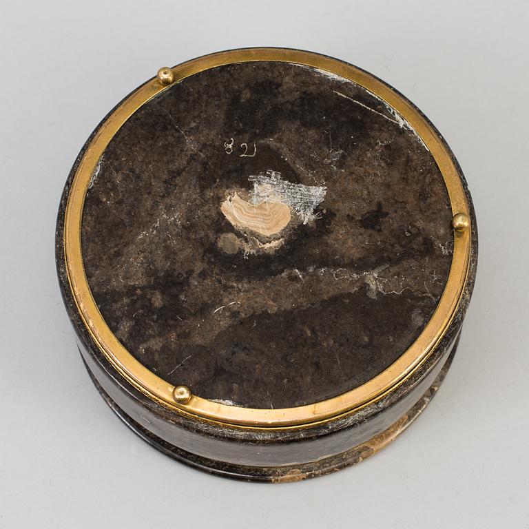 A 20th century stone box.