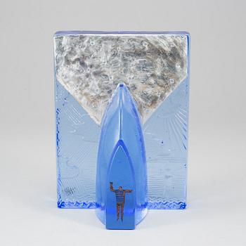 BERTIL VALLIEN, skulptur, glas. Signerad. Kosta Boda.