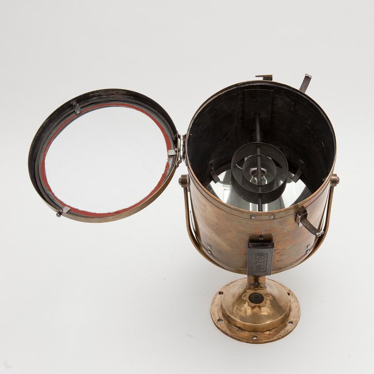 BÅTSTRÅLKASTARE, märkt Perko Miami Fla. USA, 1900-talets första hälft.