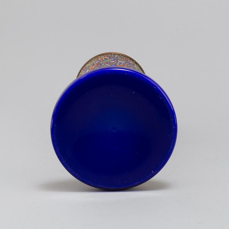 BORDSLAMPOR, ett par, glas, 1800-tal.