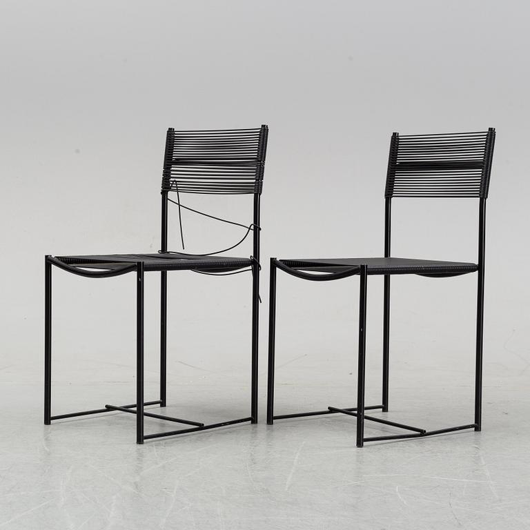 Giandomenico Belotti, six 'Spaghetti' chairs, Alias, Italy.
