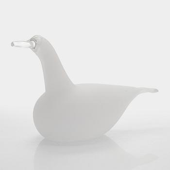 Oiva Toikka, lasilintu, "Villijoutsen", signeerattu Villijoutsen Oiva Toikka Nuutajärvi 672/750.