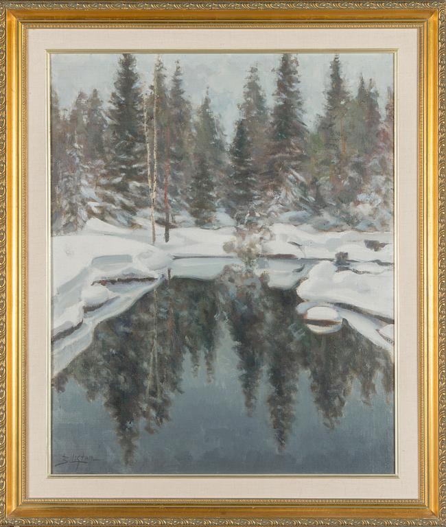 Berndt Lagerstam, Vintrigt skogslandskap.