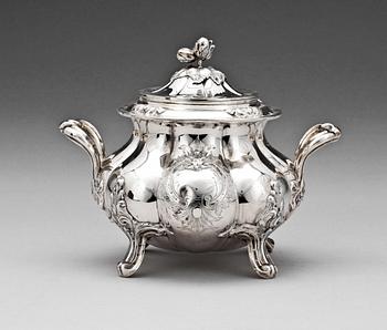 SOCKERSKÅL. Silver. Frankrike, 1900-tal. 560 g.