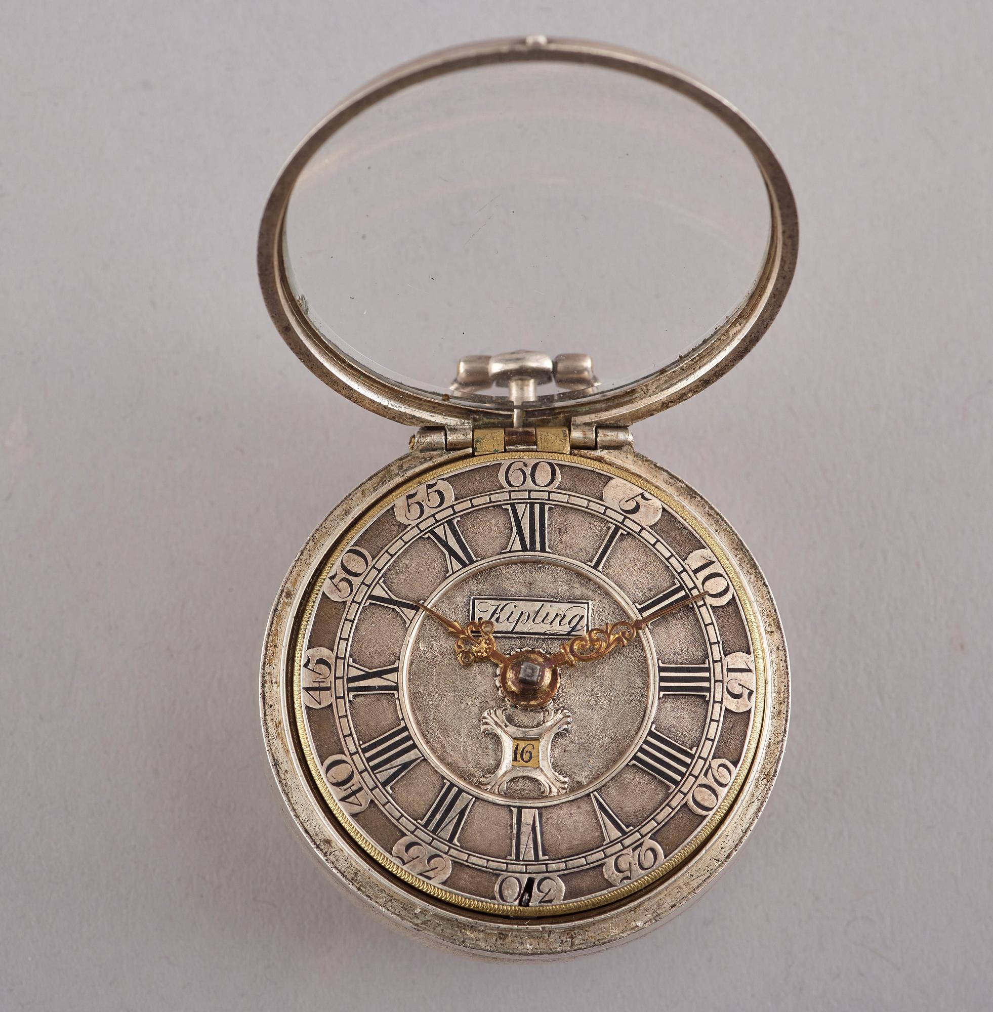 Kipling, fickur, silver, London 1700-tal.