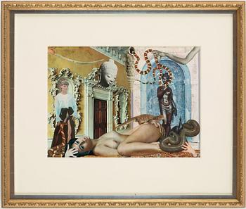 MAX WALTER SVANBERG, collage, signed and dated -69.