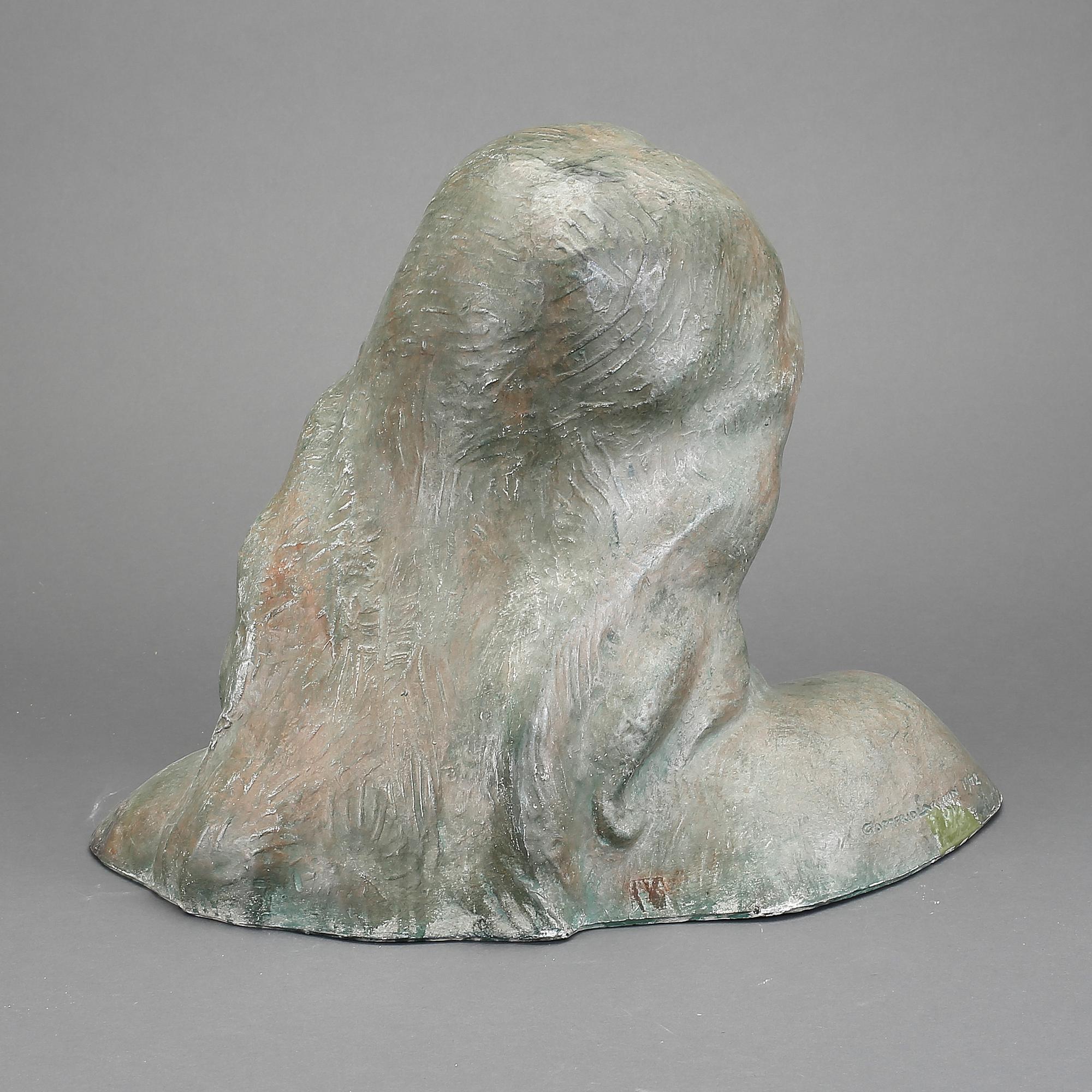 GOTTFRID LARSSON, skulptur, gips, signerad och daterad 1942.