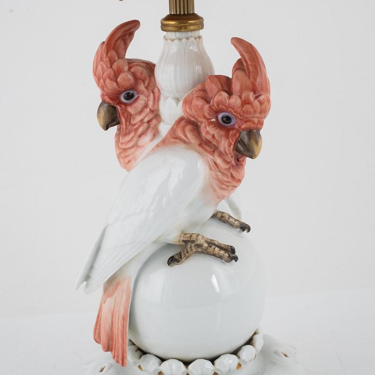 A porcelain table lamp, Rosenthal, Germany, second half of the 20th century.