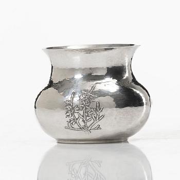 A silver bowl, second half of the 20th century, Norway.