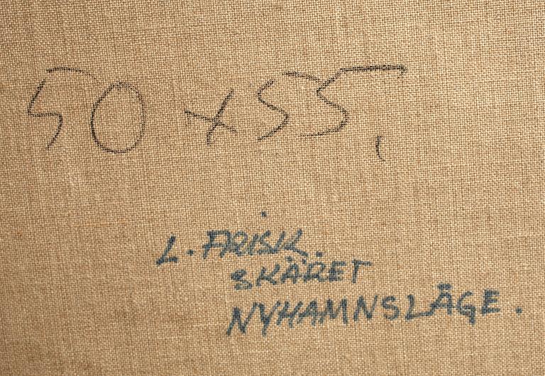 LENNART FRISK, olja på duk. Sign a tergo.
