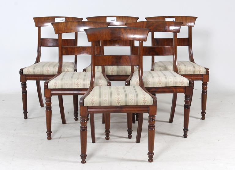 STOLAR, 6 st, senempire, 1800-tal.