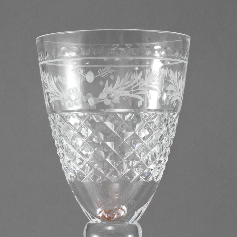 VITVINSGLAS, 12 st, "Elvira Madigan", Elis Bergh, Kosta, 1900-tal.