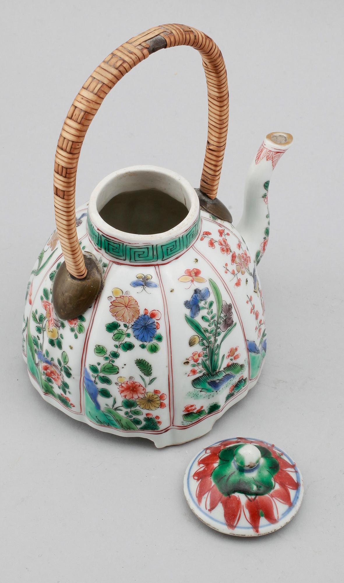 TEKANNA, porslin, Kina, Kangxi 1662-1722.
