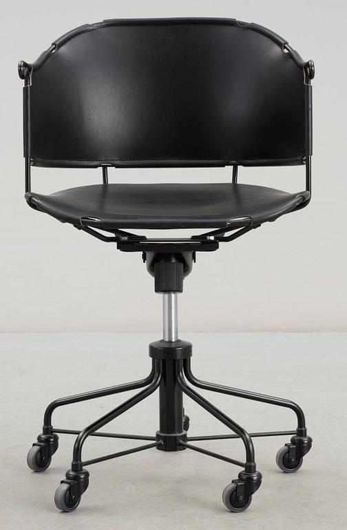 A Mats Theselius swivel chair 'Sheriff' by Källemo, Sweden.