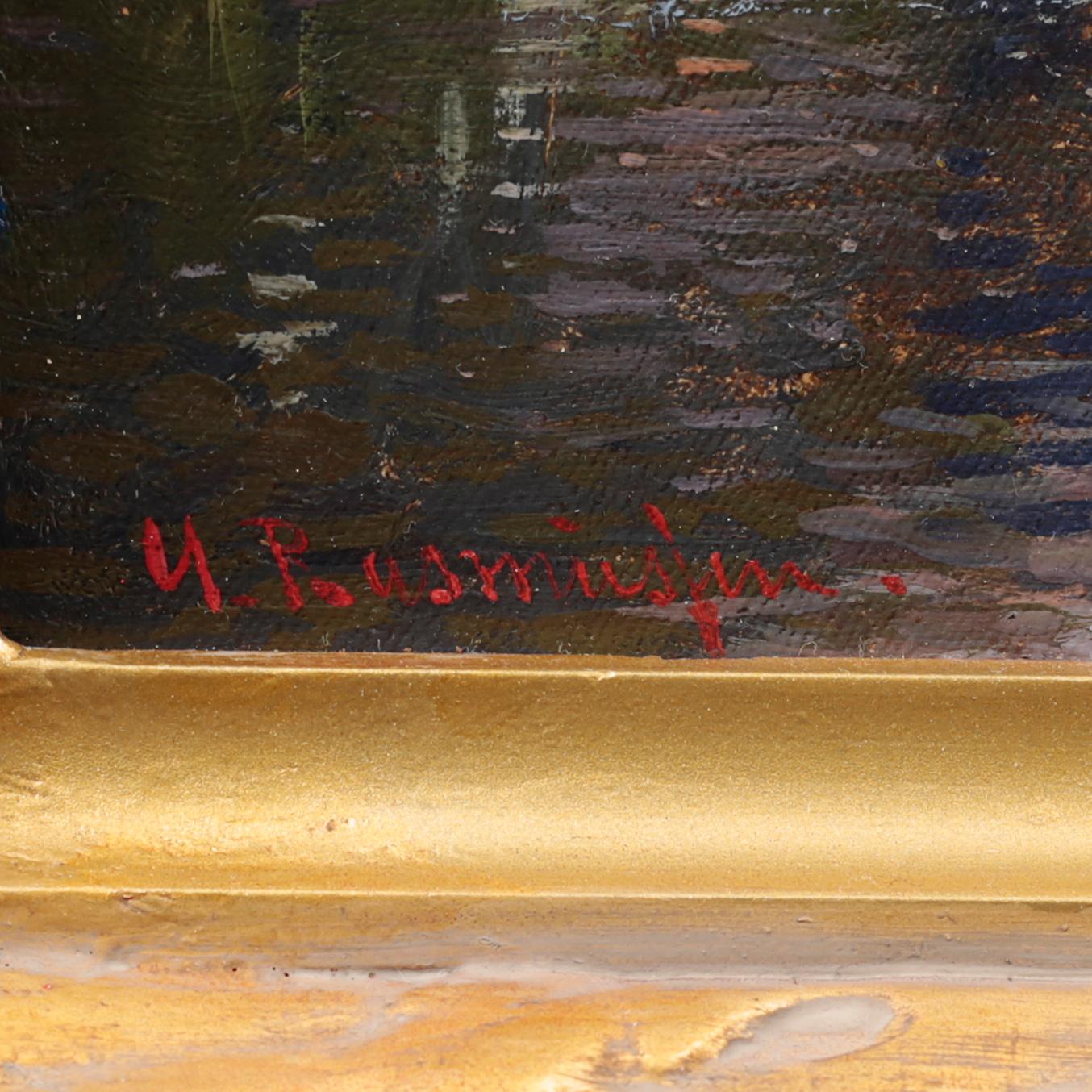 GEORG ANTON RASMUSSEN, olja på duk, signerad.