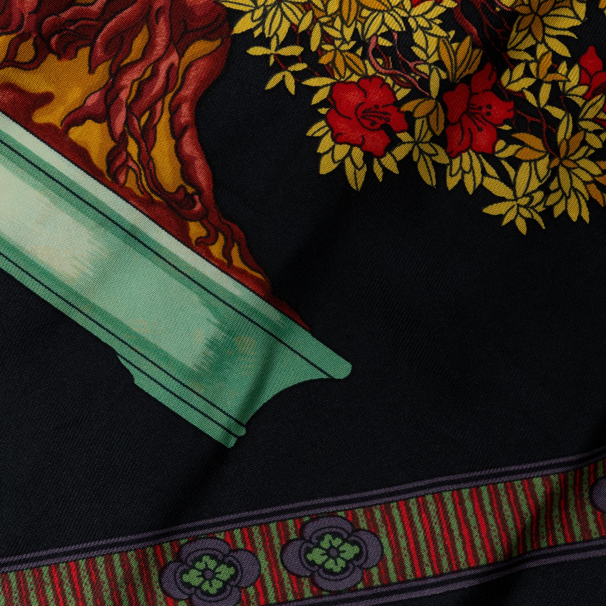Hermès, scarf, "Les Beaux Jours de Bonsai".