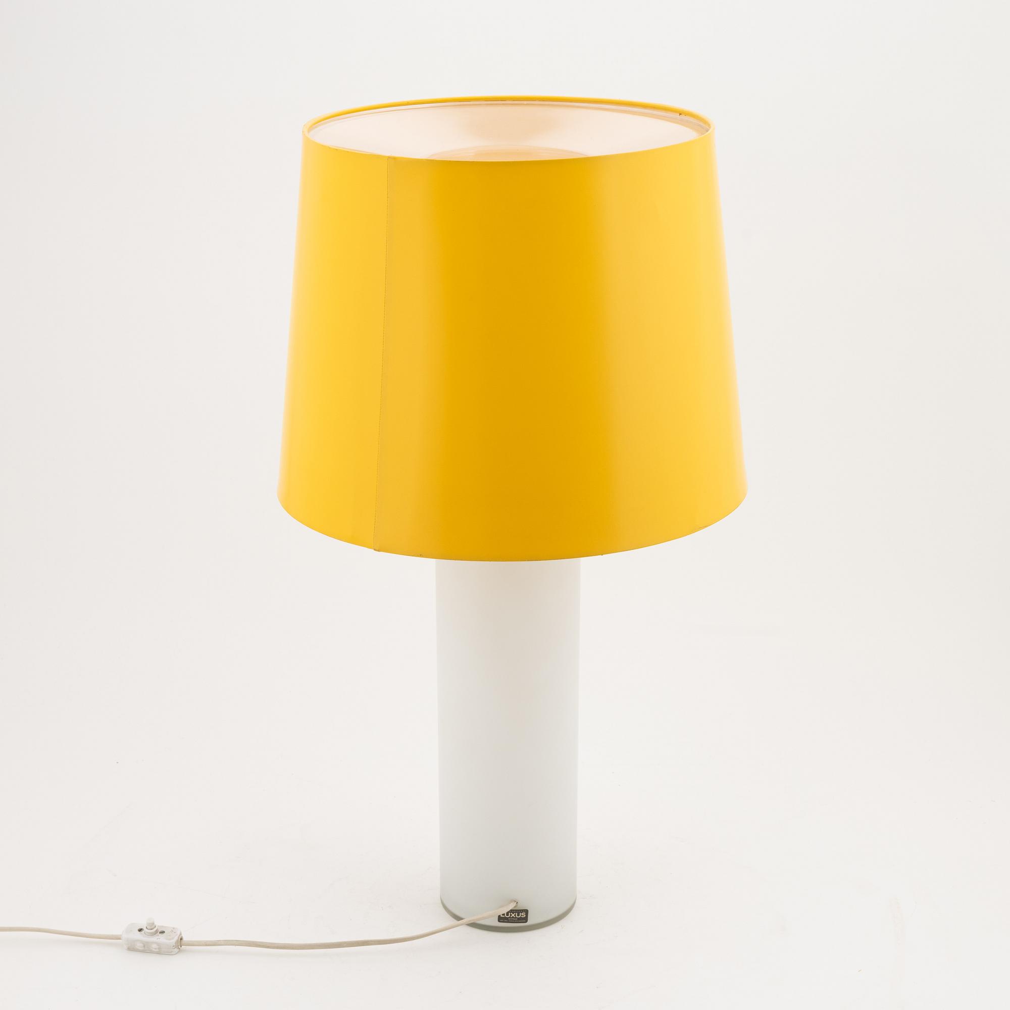 Uno & Östen Kristiansson, a table lamp, Luxus, Vittsjö, second half of the 20th century.