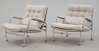 FÅTÖLJER, ett par, " Karin", Bruno Mathsson.