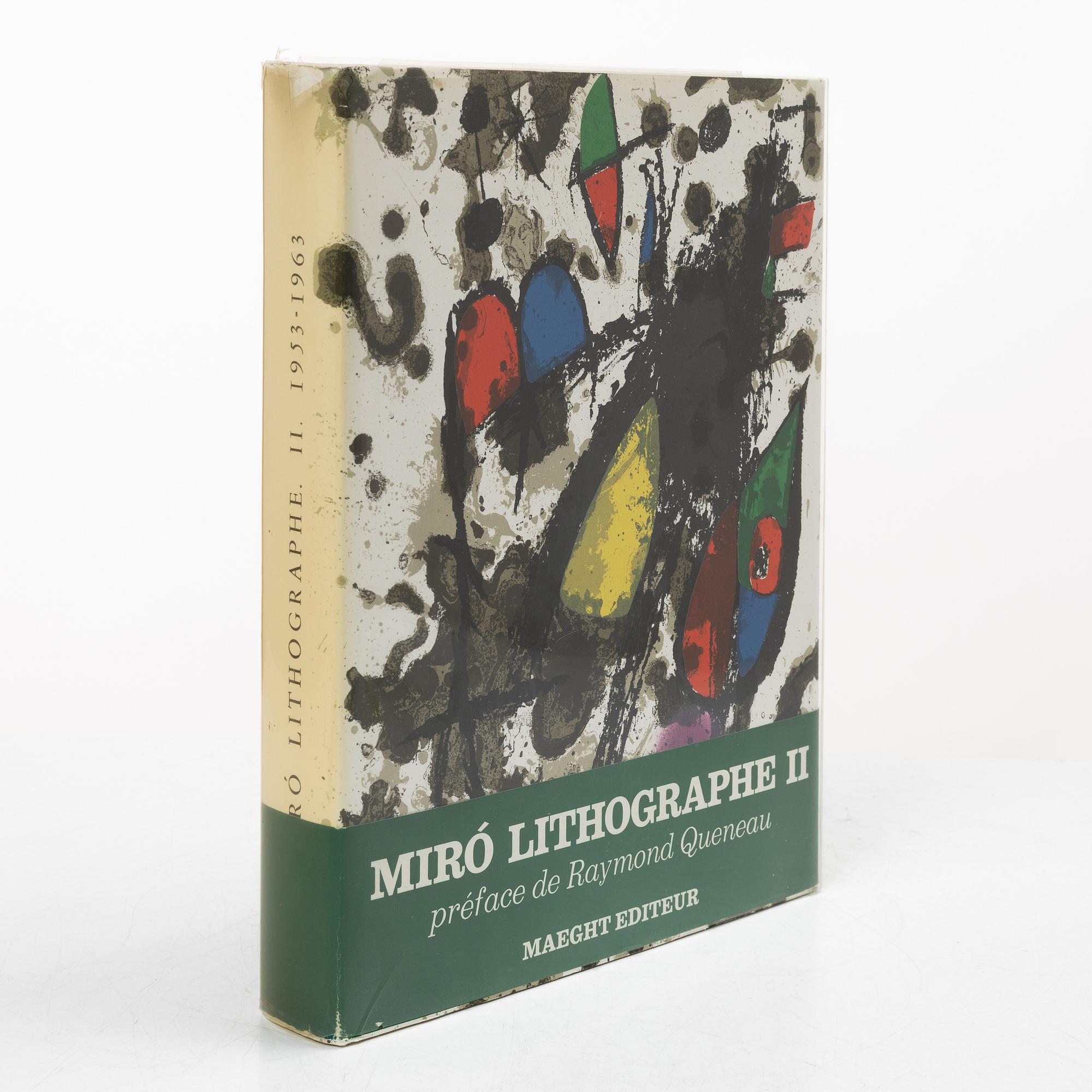 Joan Miró, bok, "Miró Lithographe II: 1953-1963", 1975.