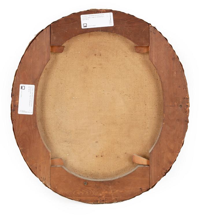 OKÄND KONSTNÄR, olja på duk. Sign G Wiberg o dat 1872.