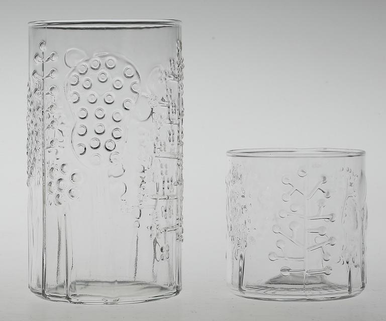 GLAS, 5 st, Oiva Toikka. "Flora", Nuutajärvi-Notsjö. 1960-tal.