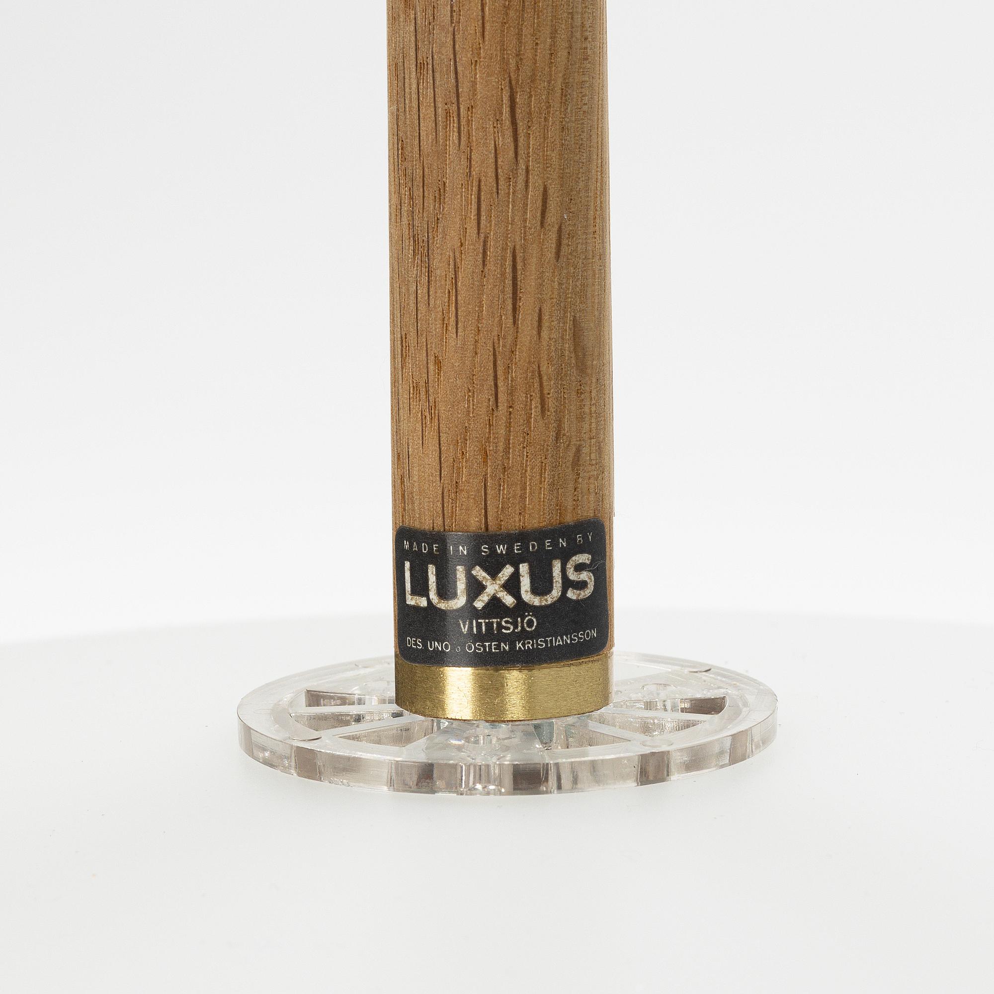 Uno & Östen Kristiansson, taklampa, "Discus", Luxus, Vittsjö, 1960-tal.