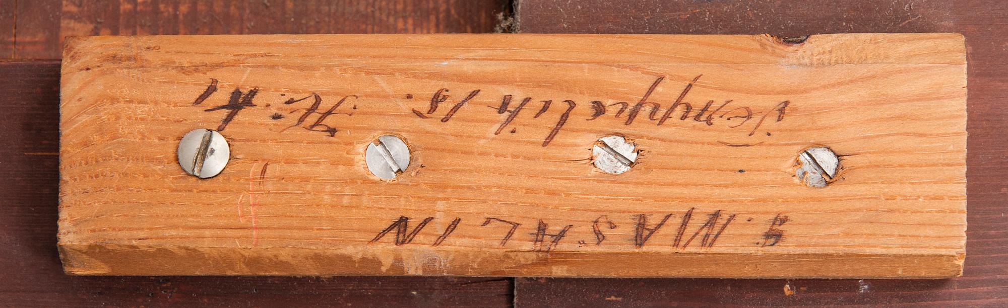 SPEGEL och KONSOLBORD, biedermeier, 1800-talets mitt.