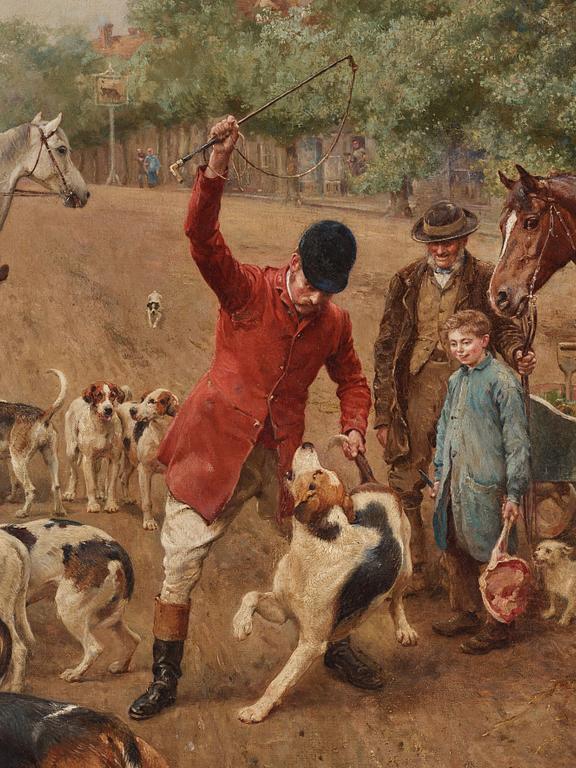 Alfred William Strutt, "The Fox Hunt - the punishment" and "The Fox Hunt - the theft".