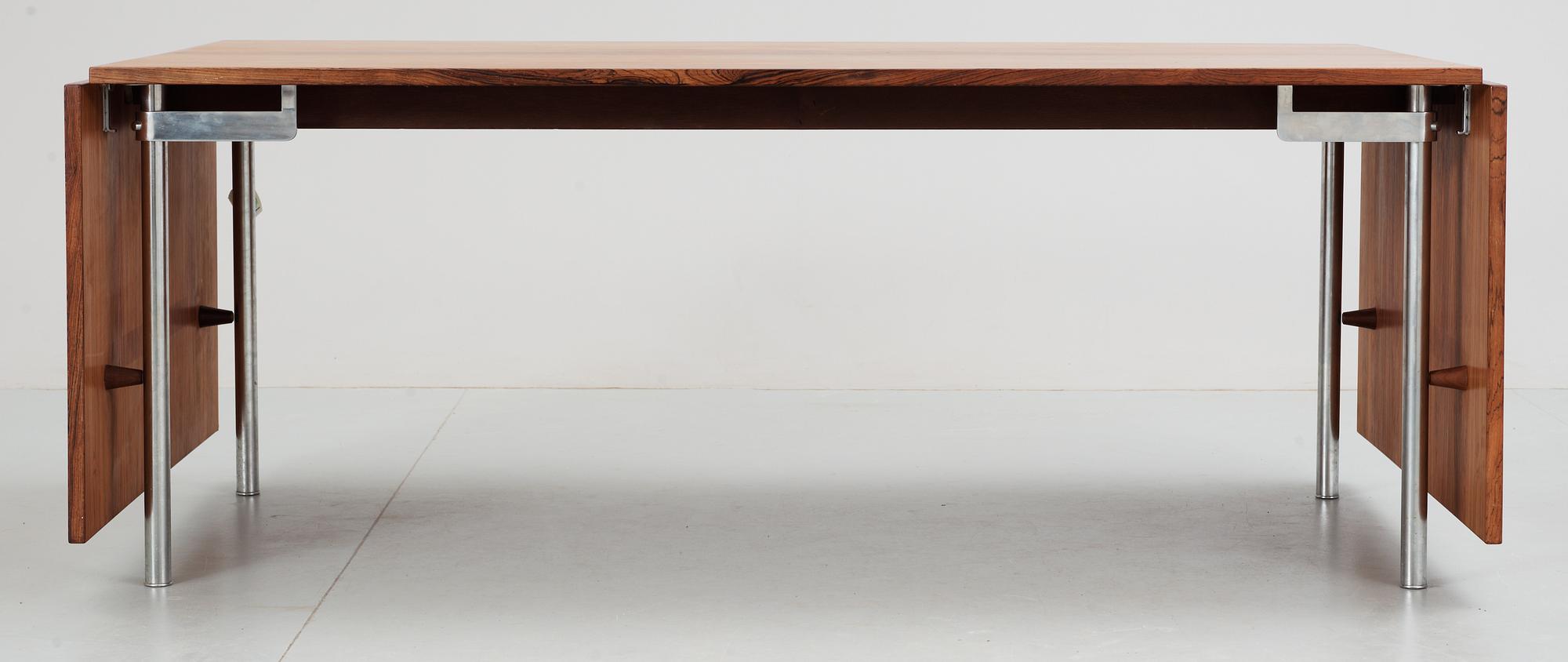 HANS J WEGNER, matbord med klaffar, "AT 319", Andreas Tuck, Danmark 1960-tal.