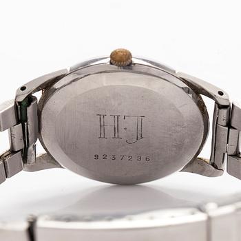 Zenith, Pilot, rannekello, 34 mm, teräs, manuaalinen, pleksilasi, 1950-luku.