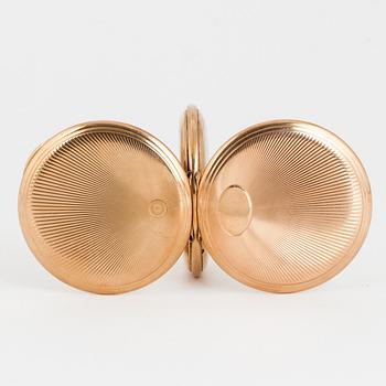 HENRY MOSER & CIE, pocket watch, 50,5 mm, hunter.