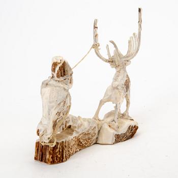 Erik Norberg, Skulptur, hornarbete, signerad och daterad E.N. -82.