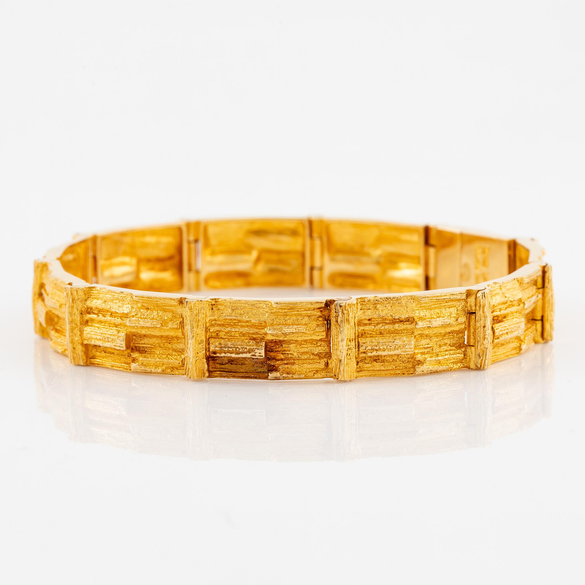 Björn Weckström, bracelet, 18K gold, "Cascade".