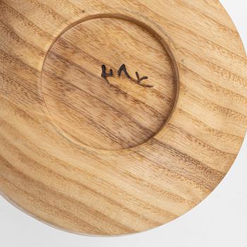 Magnus Ek, a set of six ash wood serving platters for Oaxen Krog.